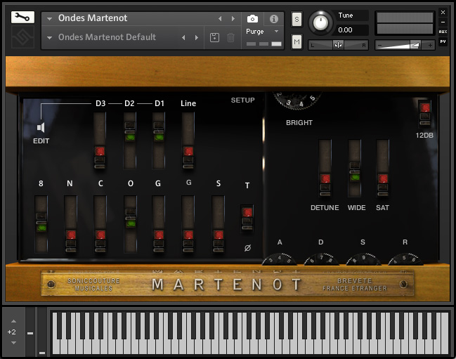 The Ondes Instrument - Main Panel